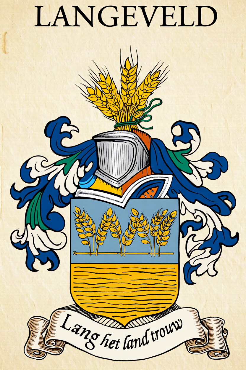 Familiewapen van de achternaam LANGEVELD