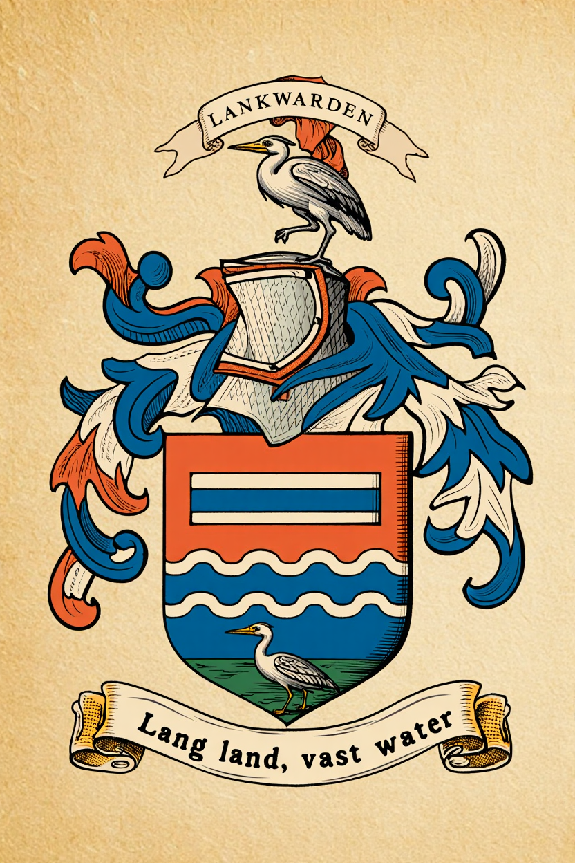 Familiewapen van de achternaam LANKWARDEN (vergrendeld)