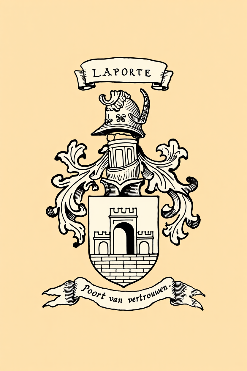Familiewapen van de achternaam LAPORTE