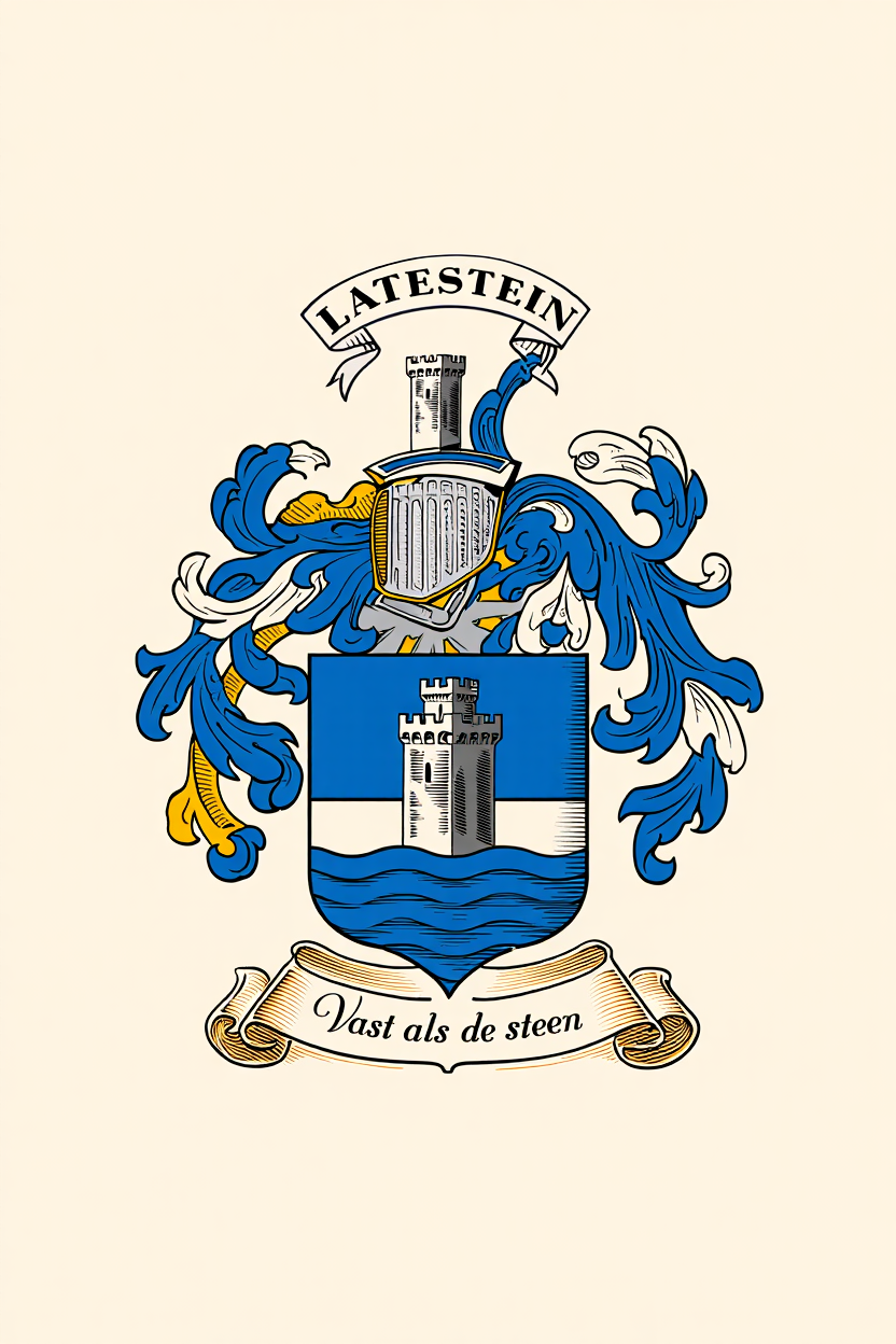 Familiewapen van de achternaam LATESTEIN (vergrendeld)