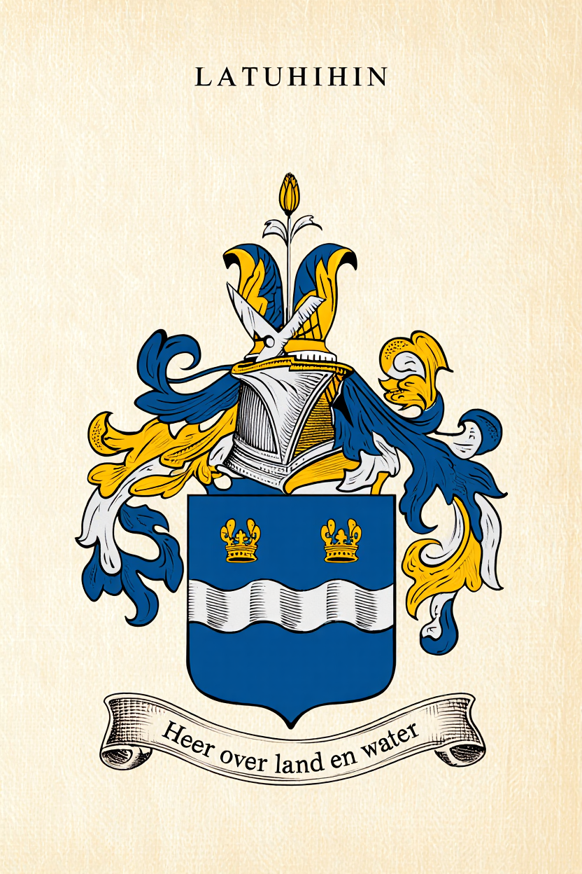 Familiewapen van de achternaam LATUHIHIN