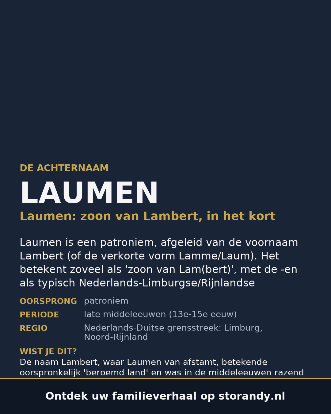 Familiewapen van de achternaam LAUMEN (vergrendeld)