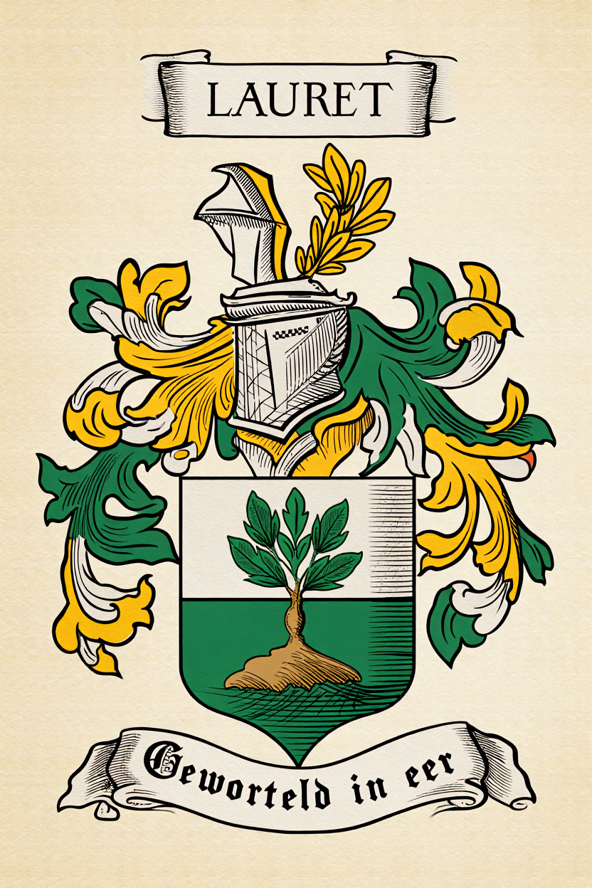 Familiewapen van de achternaam LAURET