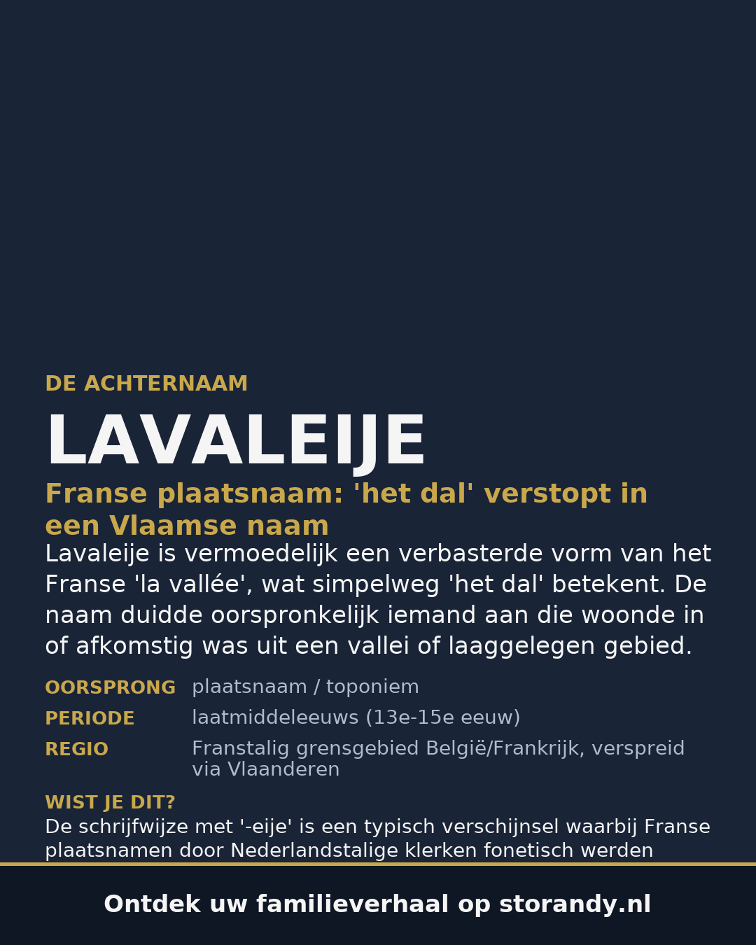 Familiewapen van de achternaam LAVALEIJE