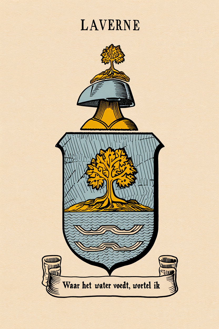 Familiewapen van de achternaam LAVERNE