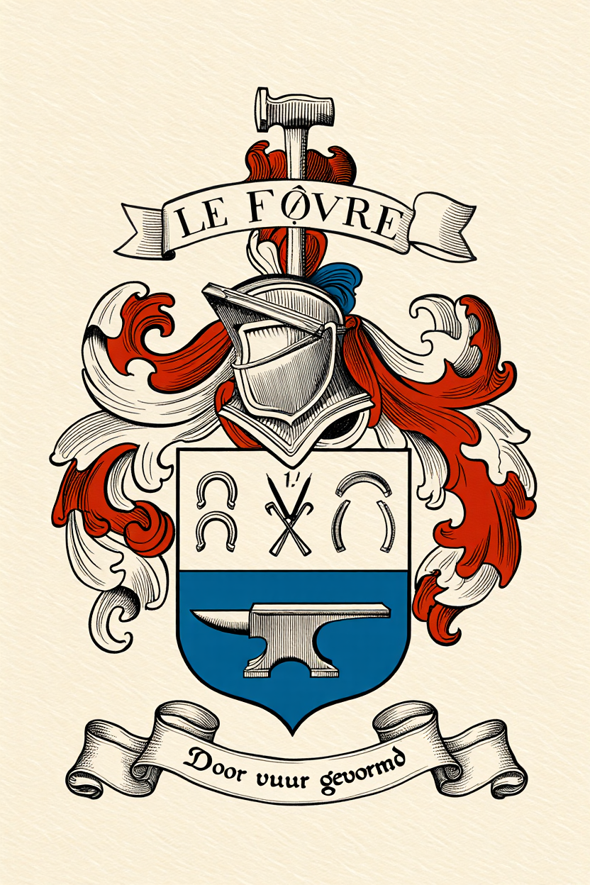 Familiewapen van de achternaam LE FÈVRE