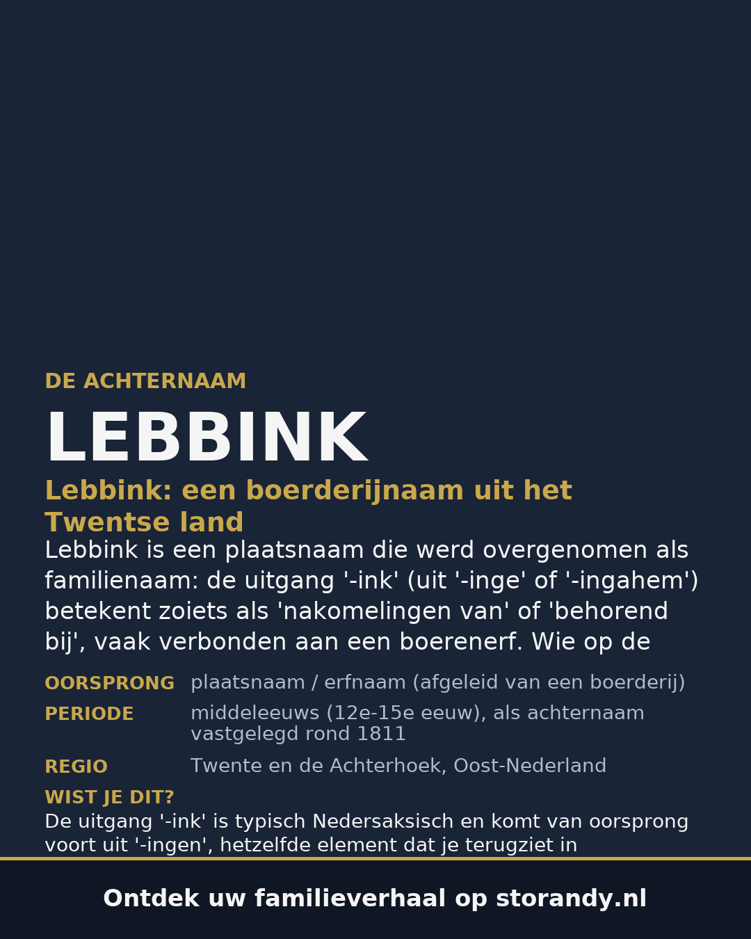 Familiewapen van de achternaam LEBBINK