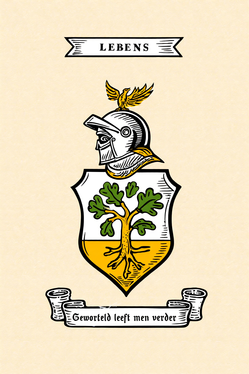 Familiewapen van de achternaam LEBENS (vergrendeld)