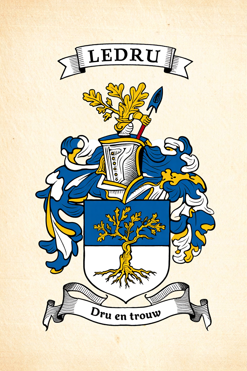 Familiewapen van de achternaam LEDRU