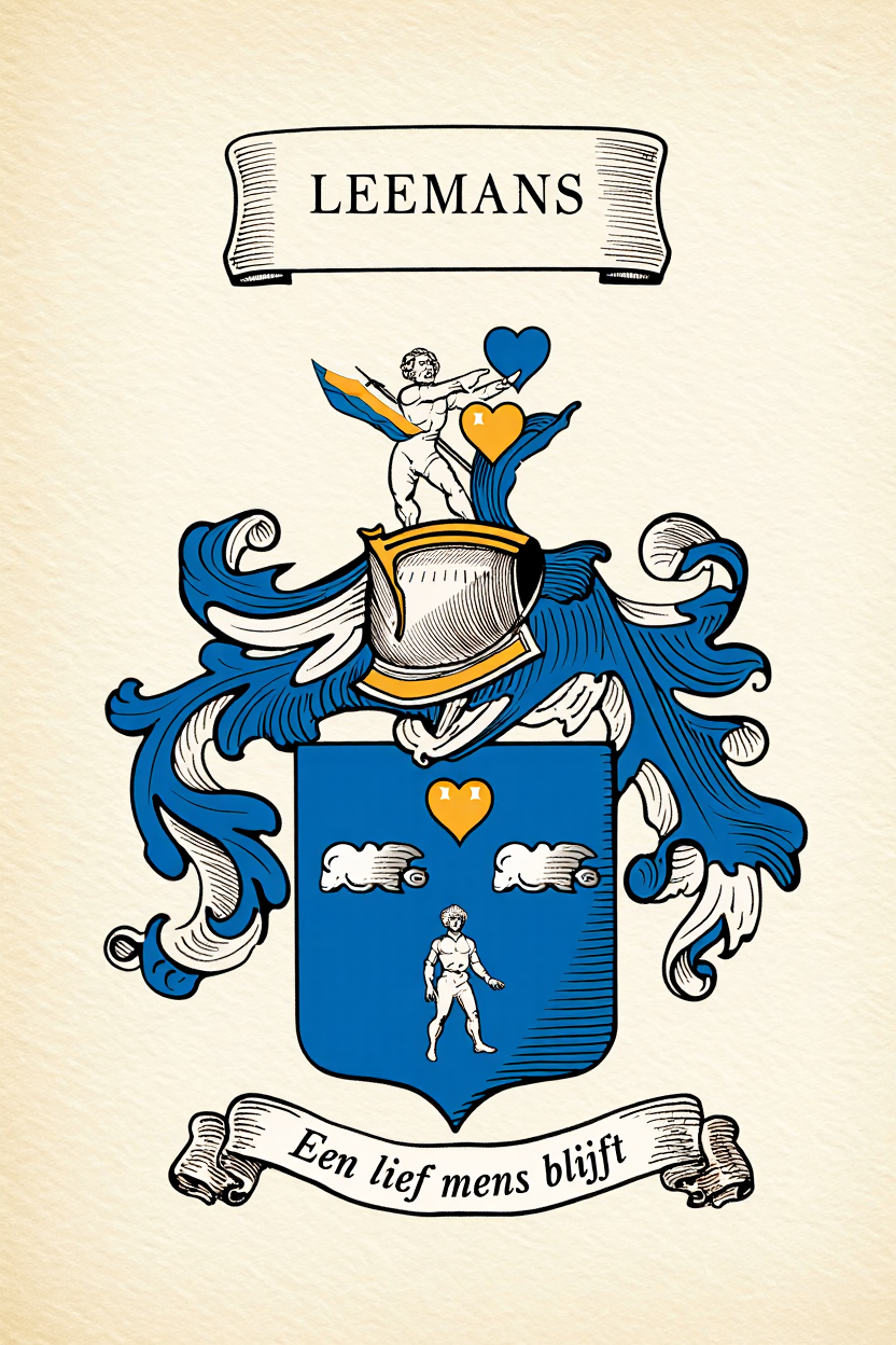 Familiewapen van de achternaam LEEMANS (vergrendeld)