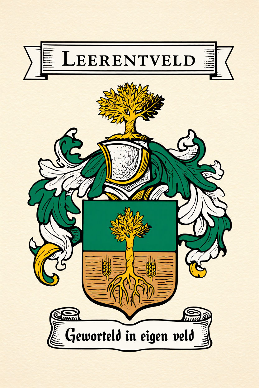 Familiewapen van de achternaam LEERENTVELD