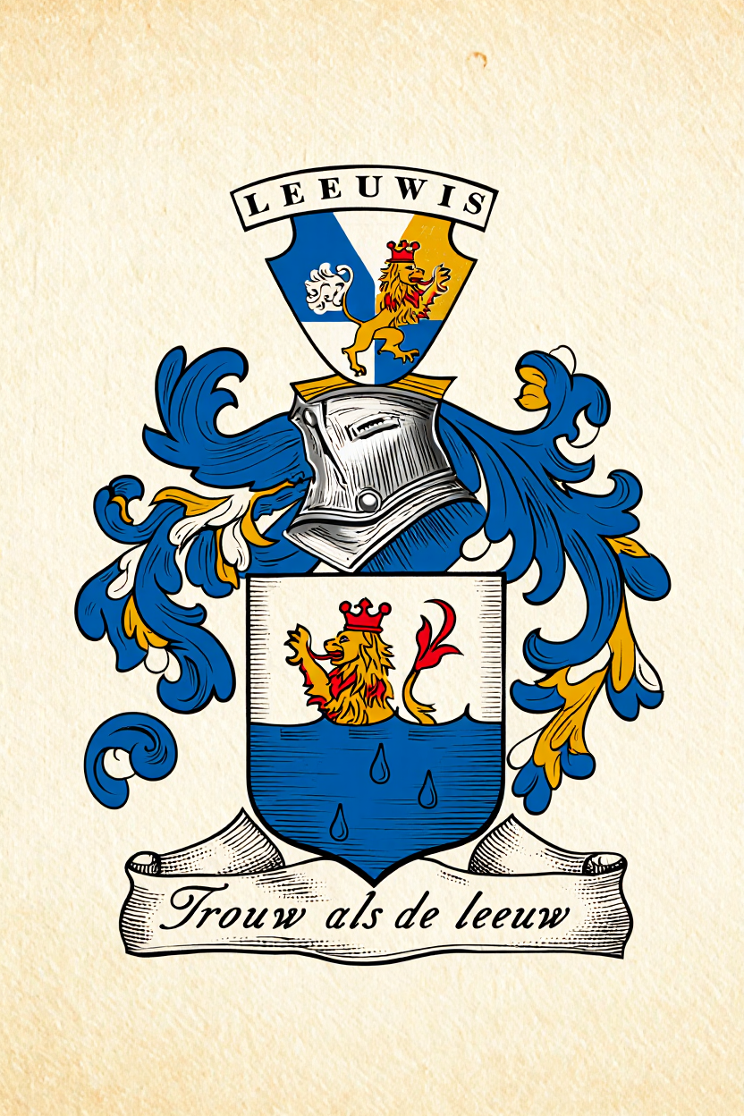 Familiewapen van de achternaam LEEUWIS