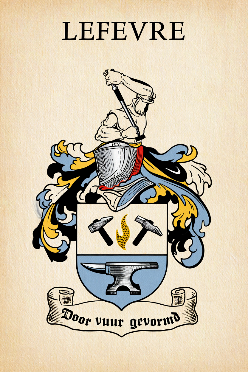 Familiewapen van de achternaam LEFEVRE
