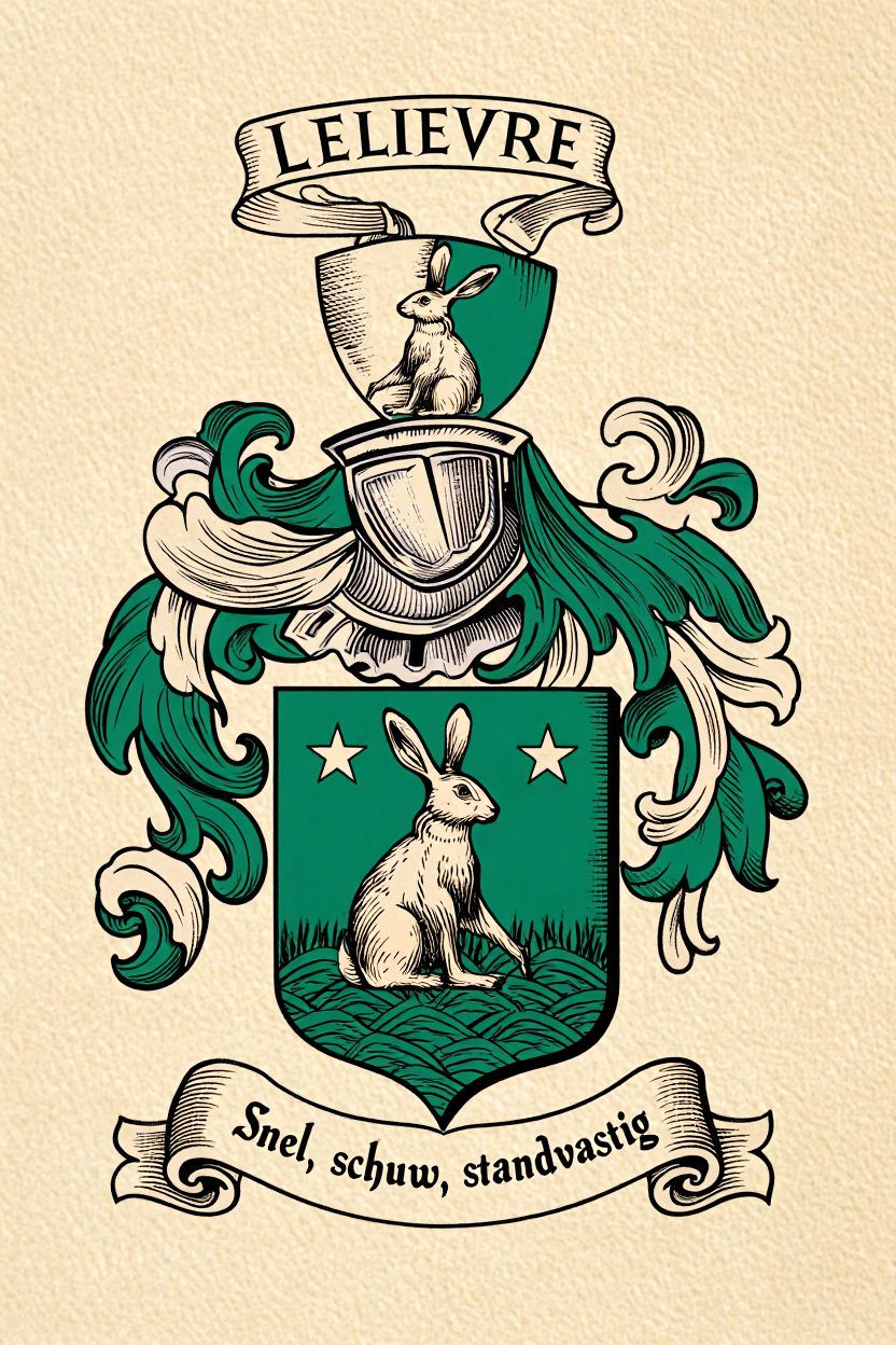 Familiewapen van de achternaam LELIEVRE