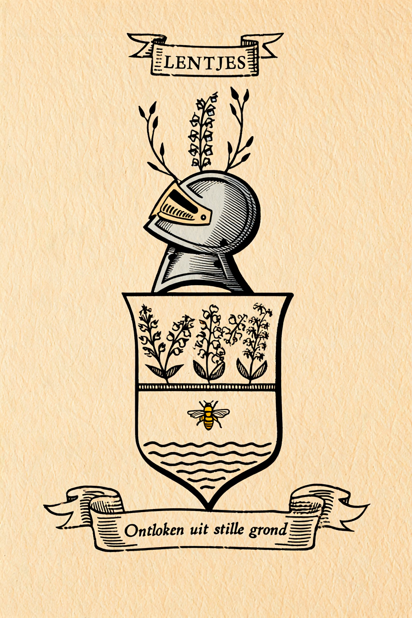 Familiewapen van de achternaam LENTJES (vergrendeld)