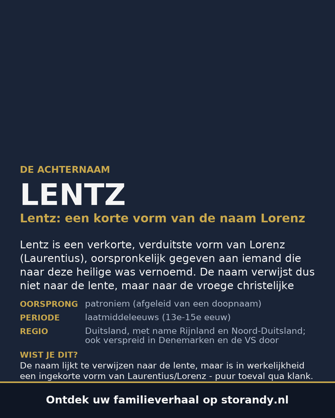 Familiewapen van de achternaam LENTZ
