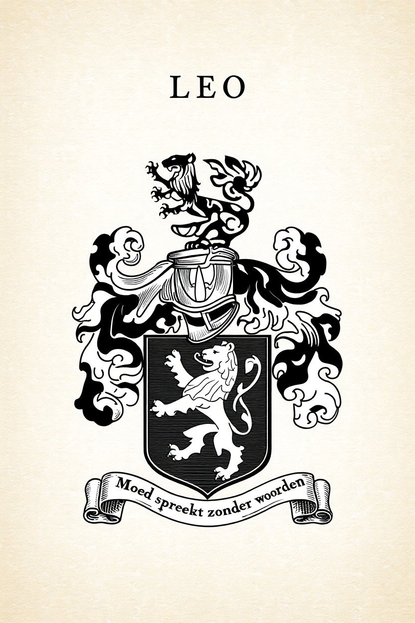 Familiewapen van de achternaam LEO (vergrendeld)