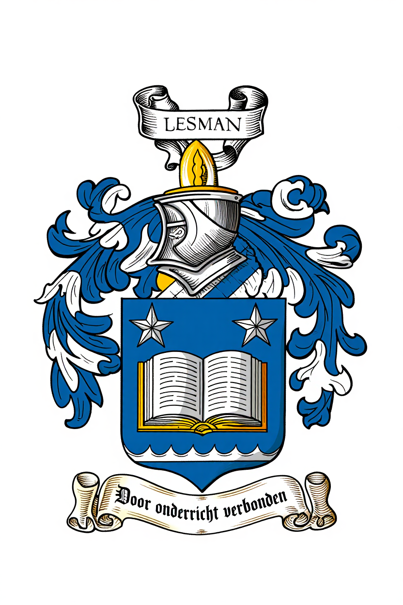 Familiewapen van de achternaam LESMAN (vergrendeld)