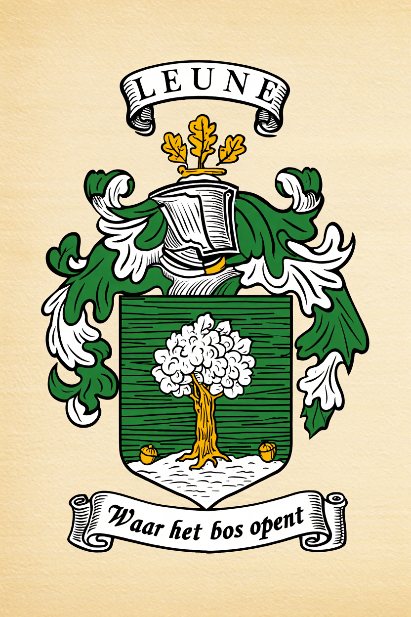 Familiewapen van de achternaam LEUNE