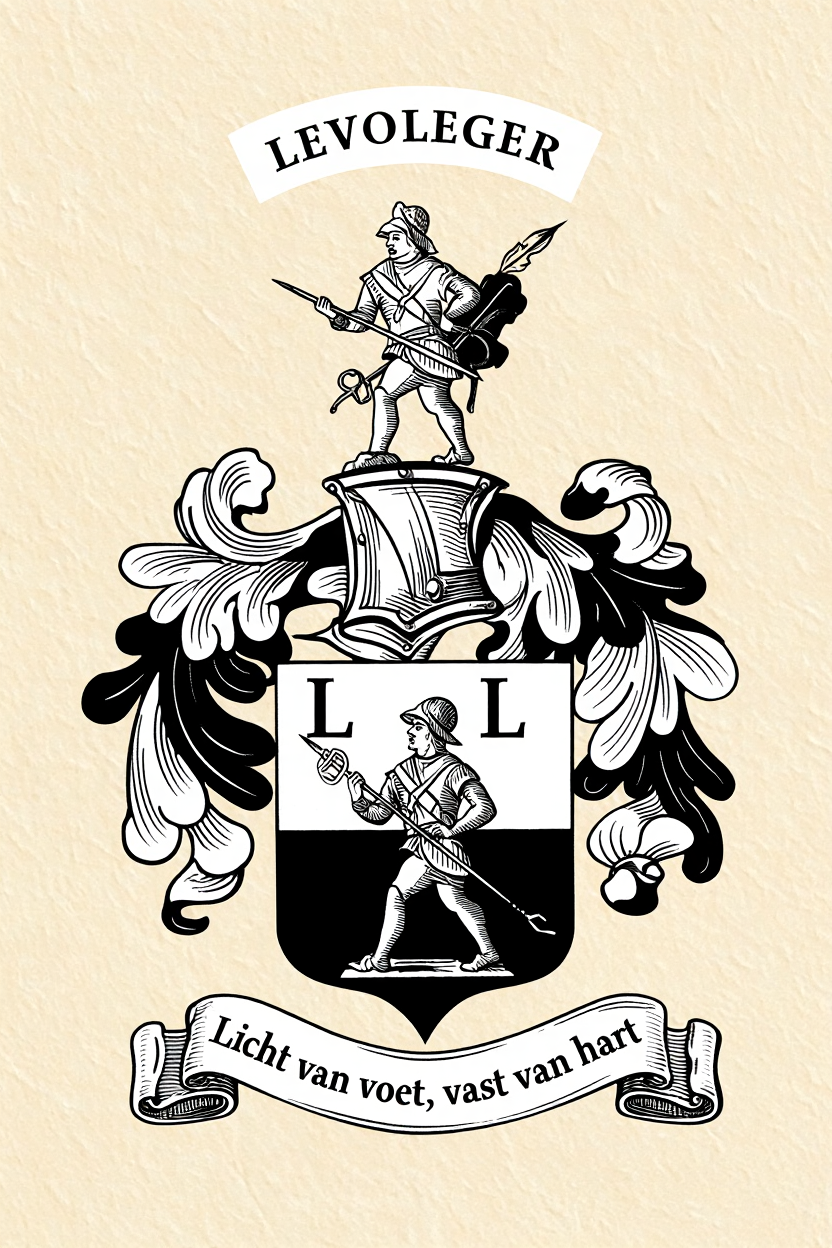 Familiewapen van de achternaam LEVOLEGER (vergrendeld)