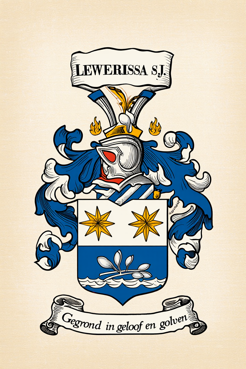 Familiewapen van de achternaam LEWERISSA S.J.