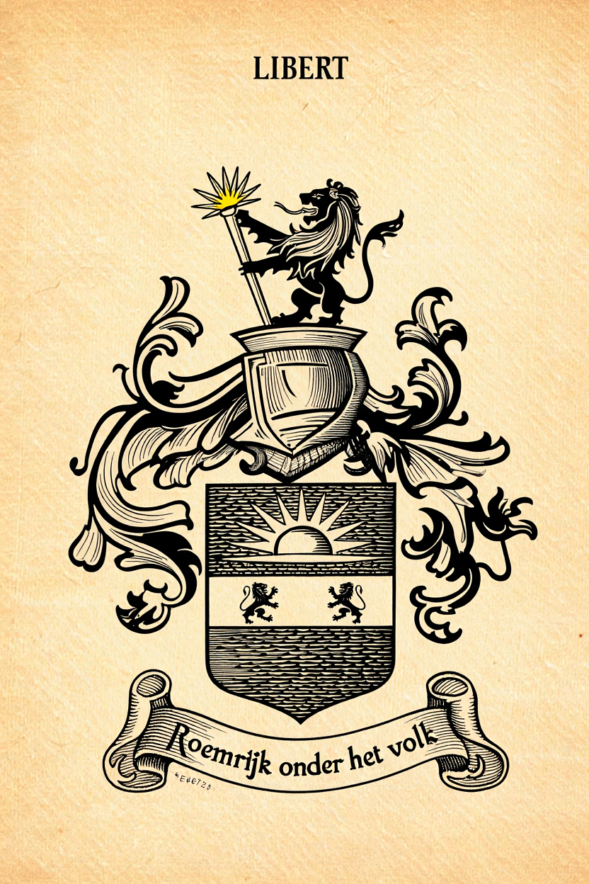 Familiewapen van de achternaam LIBERT (vergrendeld)