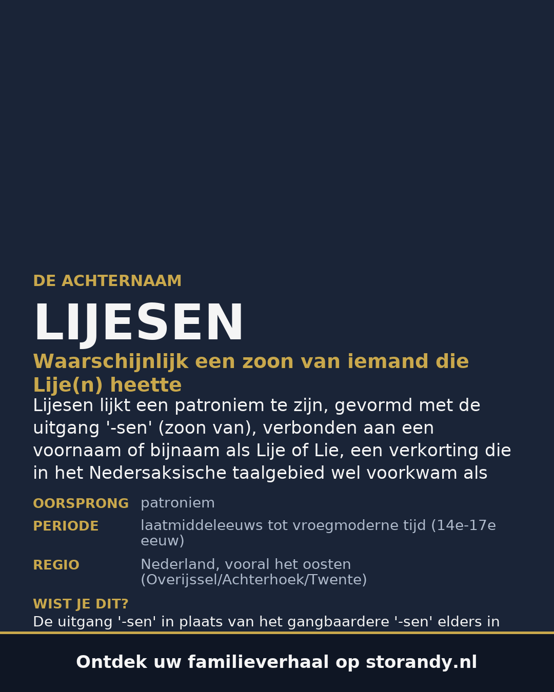 Familiewapen van de achternaam LIJESEN