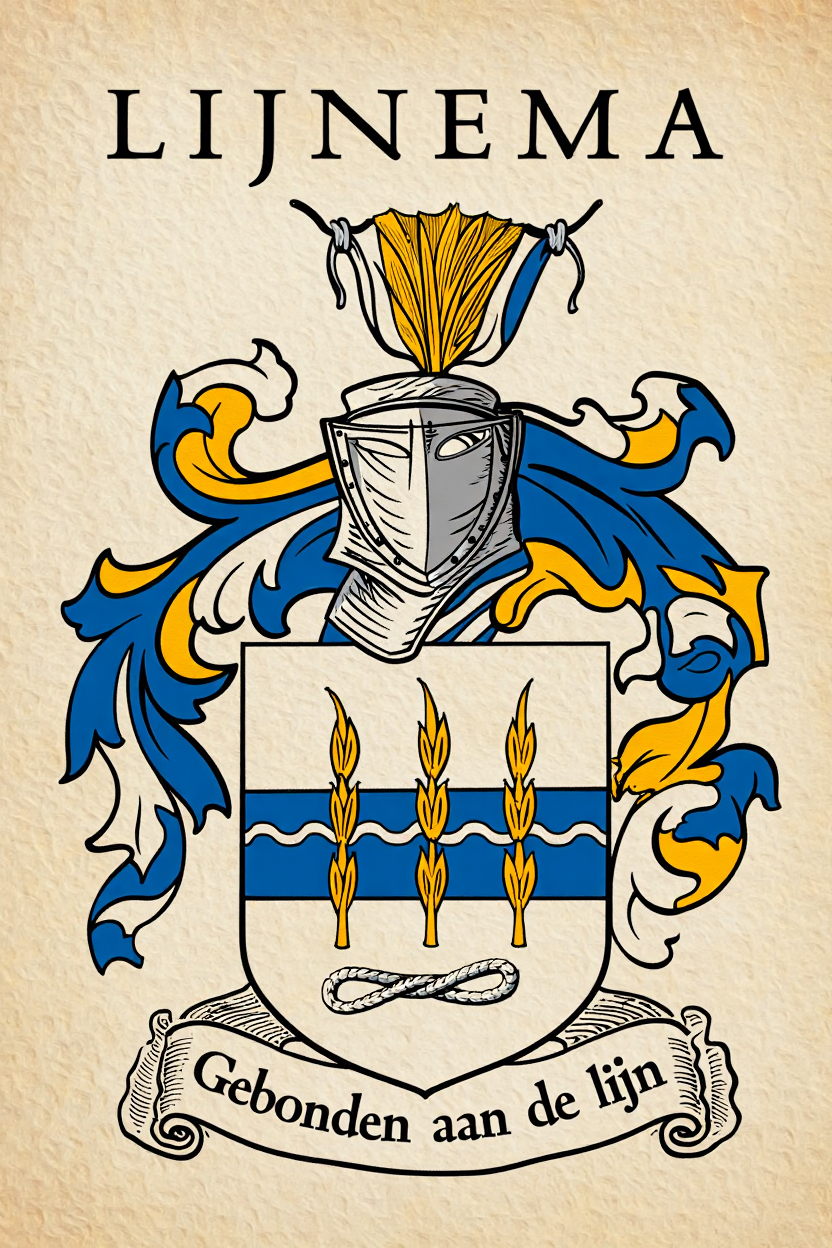 Familiewapen van de achternaam LIJNEMA (vergrendeld)