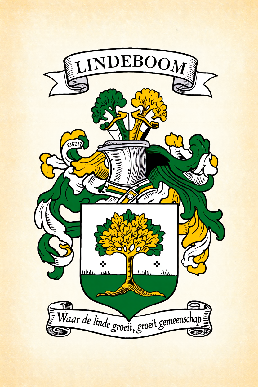 Familiewapen van de achternaam LINDEBOOM