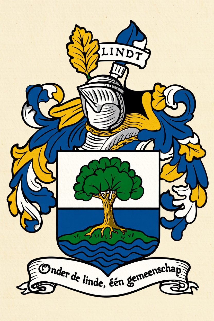 Familiewapen van de achternaam LINDT (vergrendeld)