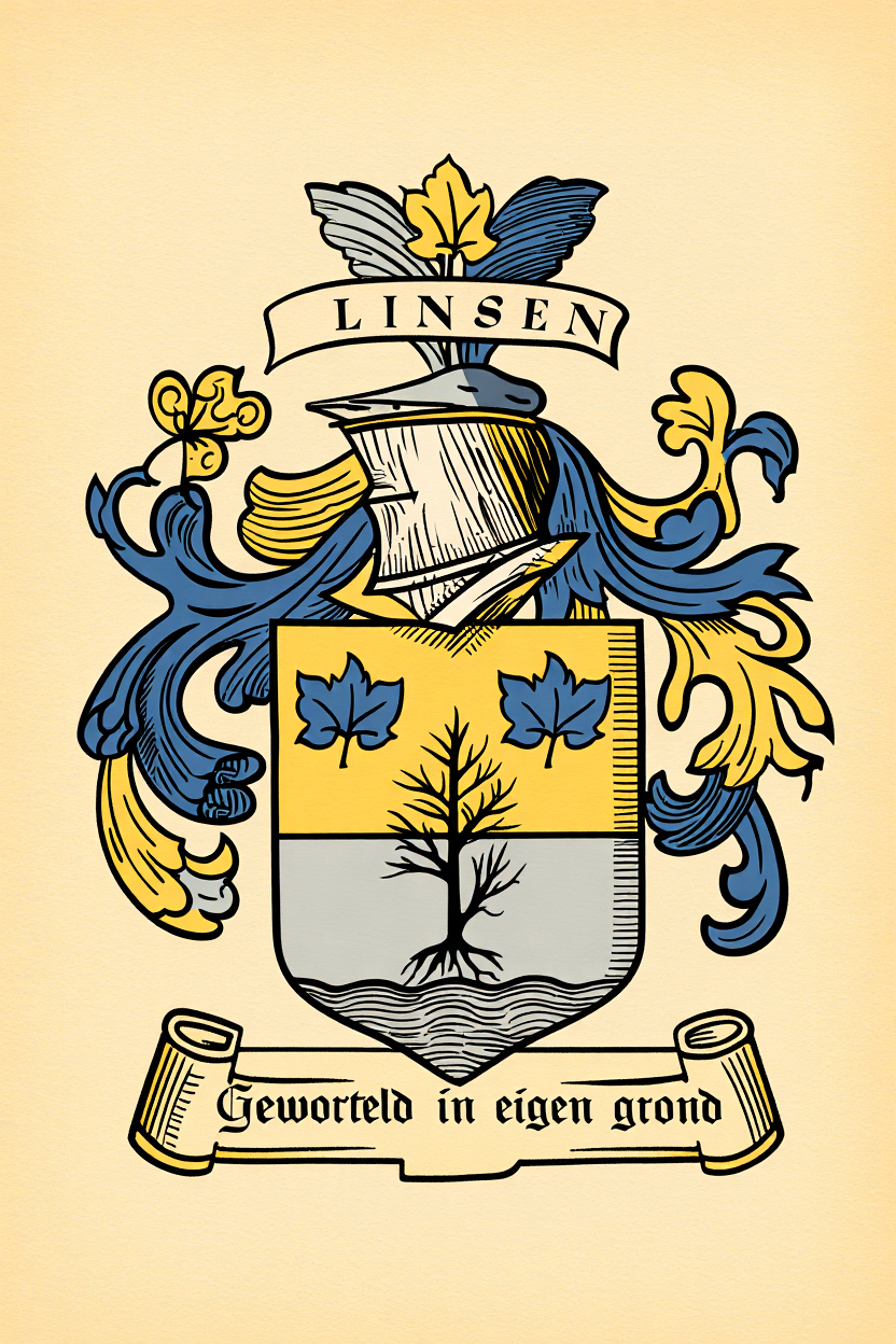 Familiewapen van de achternaam LINSEN (vergrendeld)