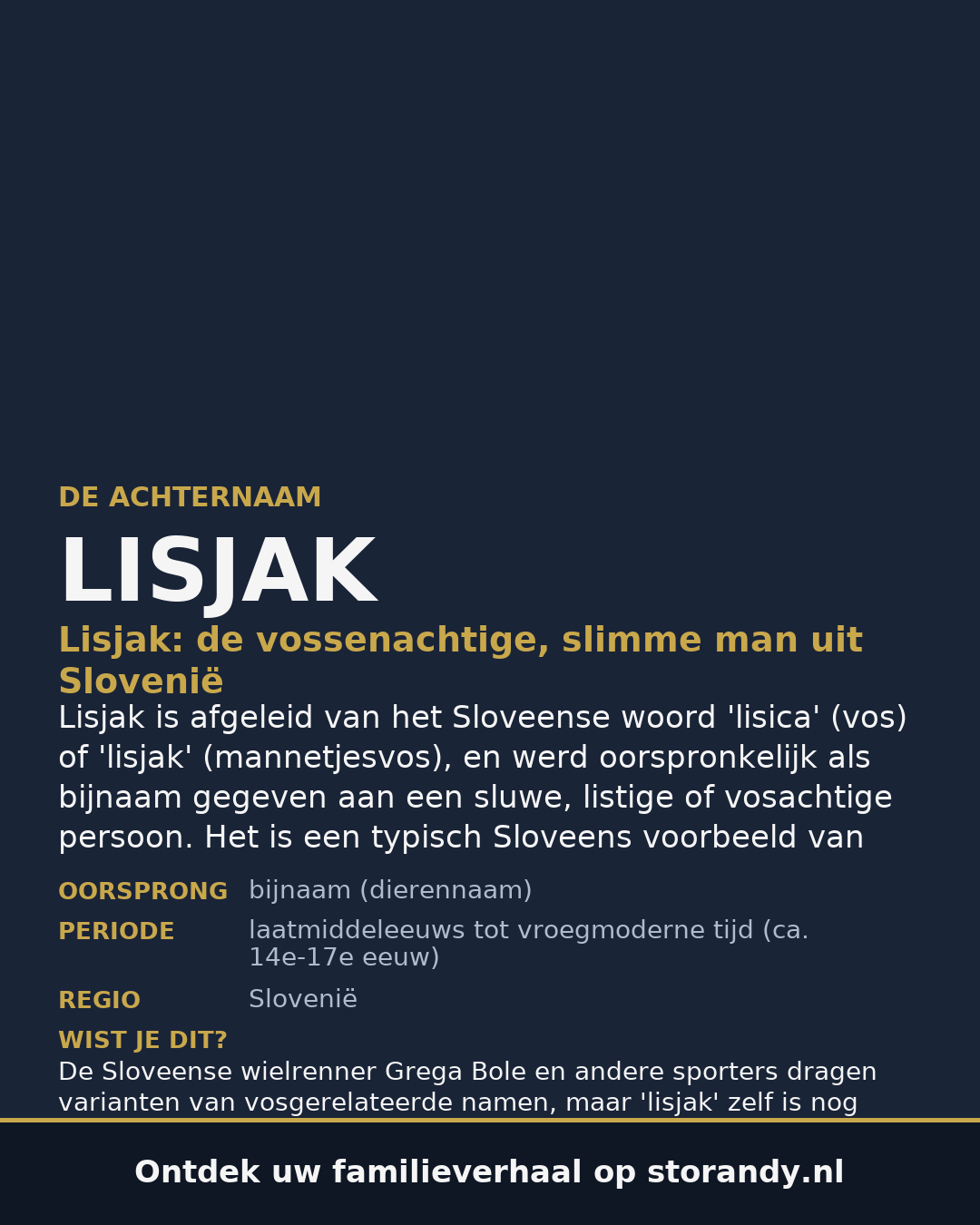 Familiewapen van de achternaam LISJAK