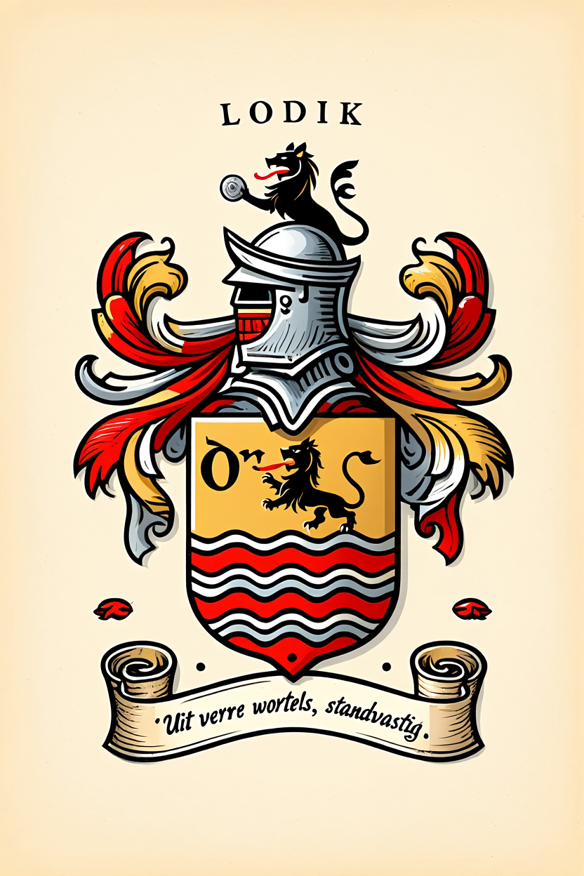 Familiewapen van de achternaam LODIK