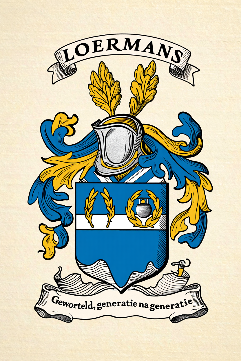 Familiewapen van de achternaam LOERMANS (vergrendeld)
