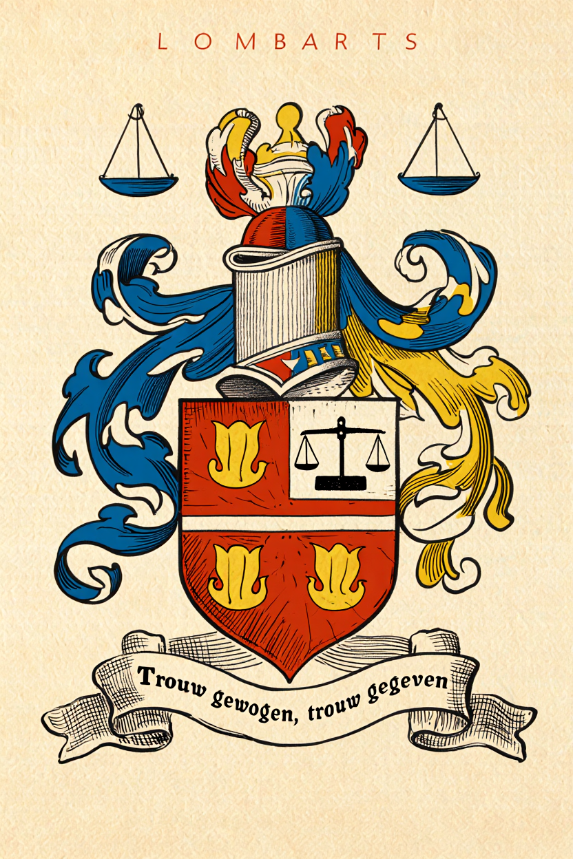 Familiewapen van de achternaam LOMBARTS (vergrendeld)