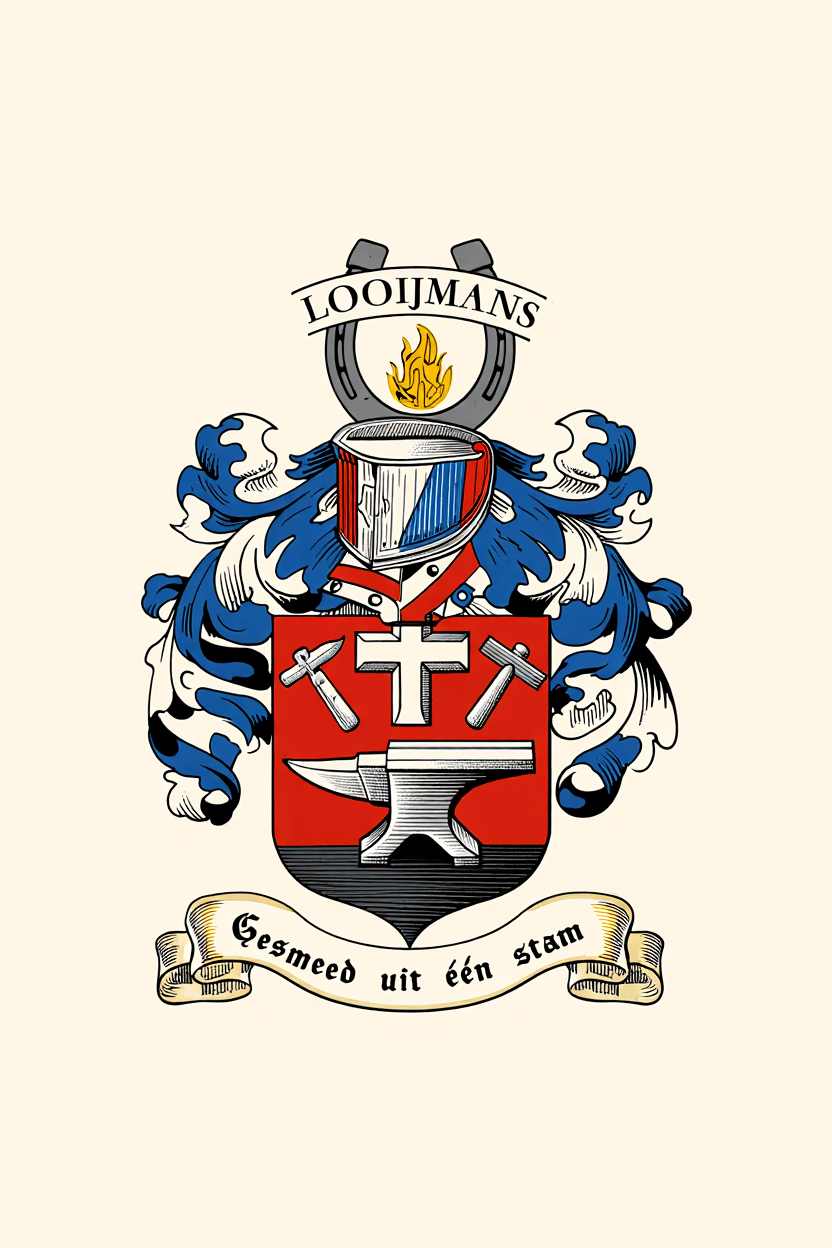 Familiewapen van de achternaam LOOIJMANS (vergrendeld)