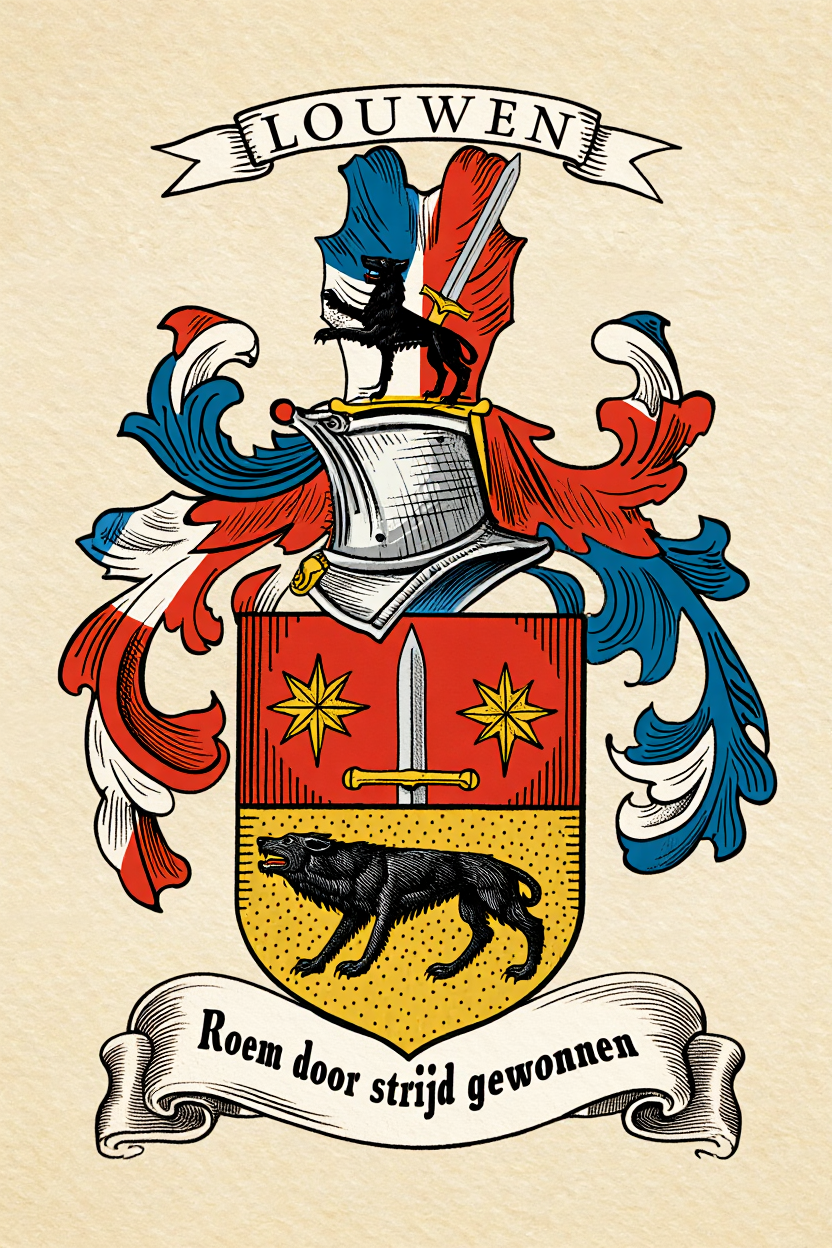Familiewapen van de achternaam LOUWEN