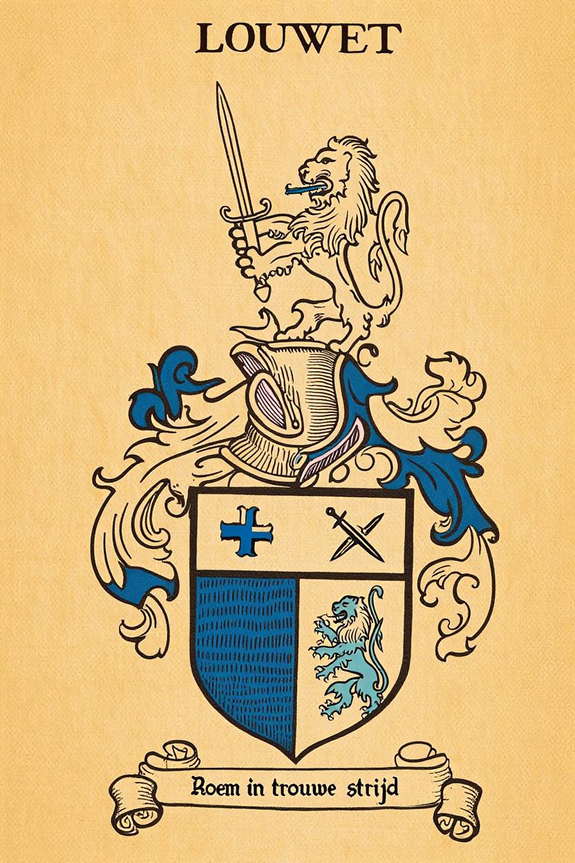 Familiewapen van de achternaam LOUWET
