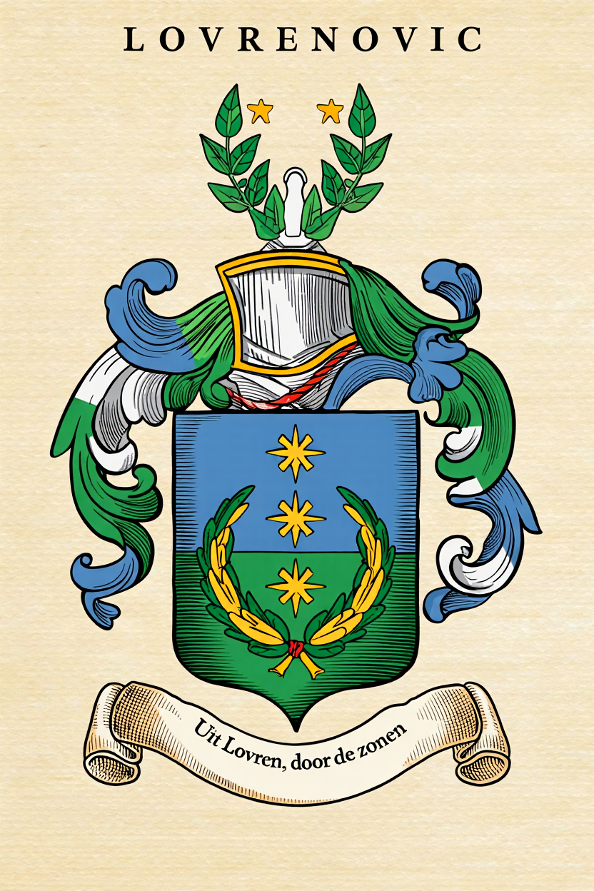 Familiewapen van de achternaam LOVRENOVIC