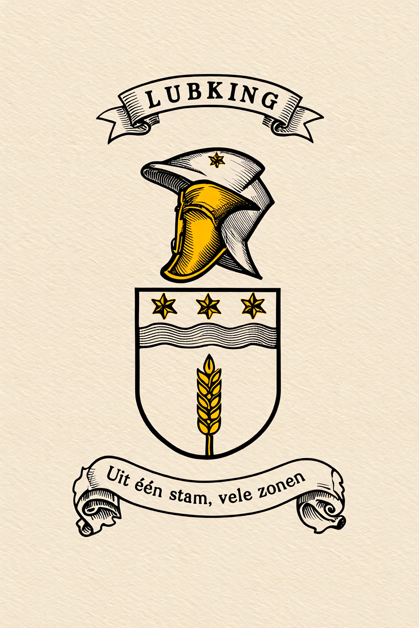 Familiewapen van de achternaam LUBKING (vergrendeld)
