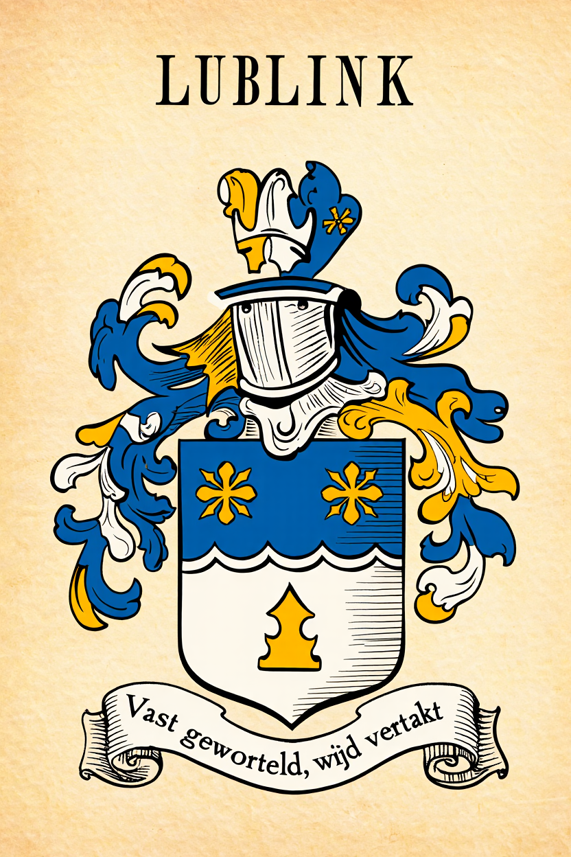 Familiewapen van de achternaam LUBLINK (vergrendeld)