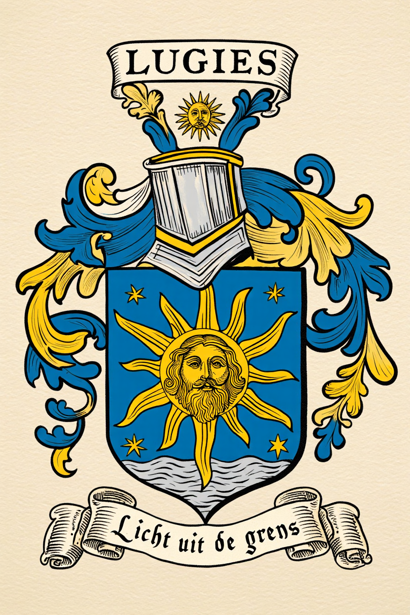 Familiewapen van de achternaam LUGIES (vergrendeld)