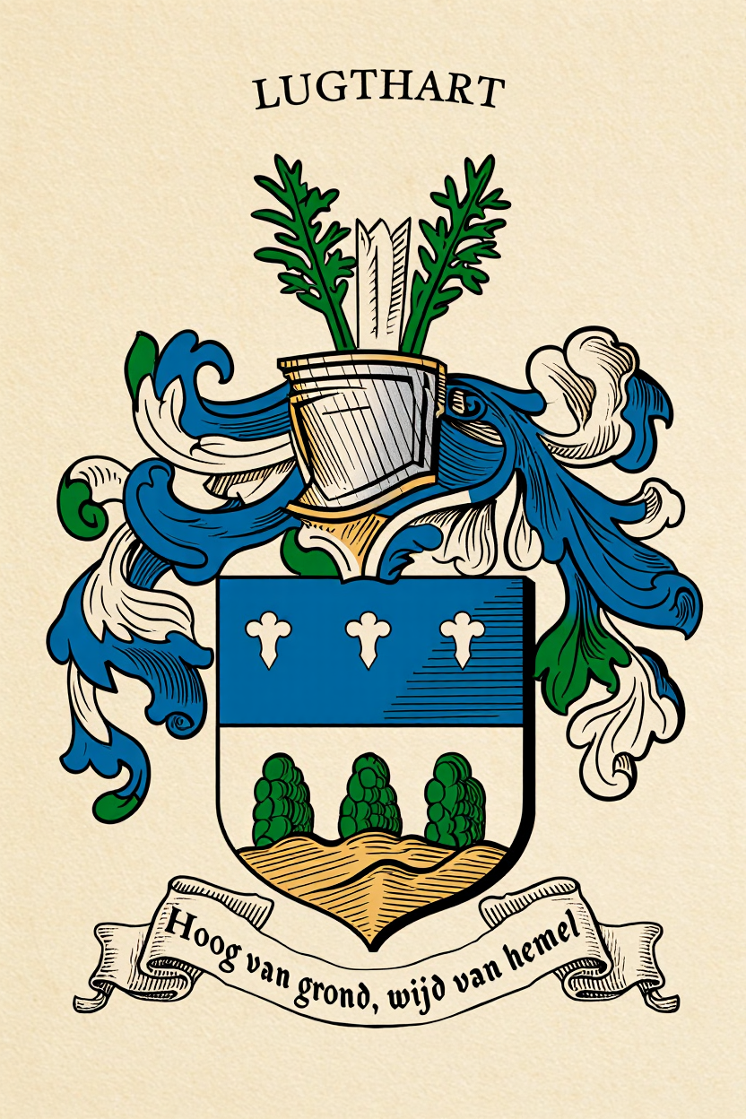 Familiewapen van de achternaam LUGTHART