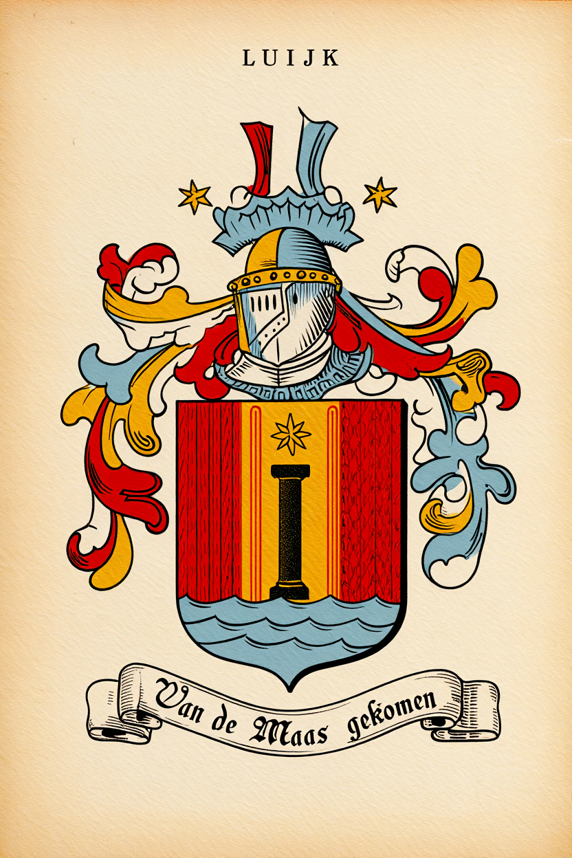 Familiewapen van de achternaam LUIJK (vergrendeld)