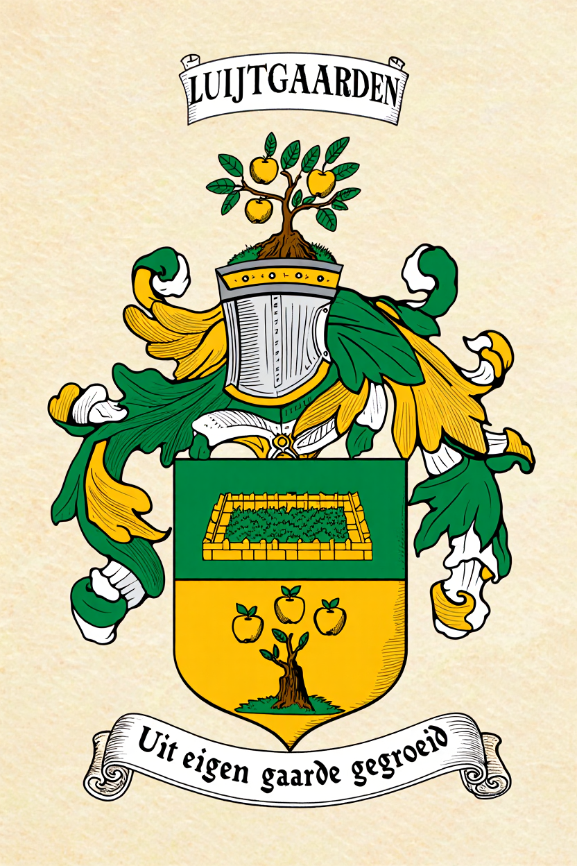 Familiewapen van de achternaam LUIJTGAARDEN (vergrendeld)