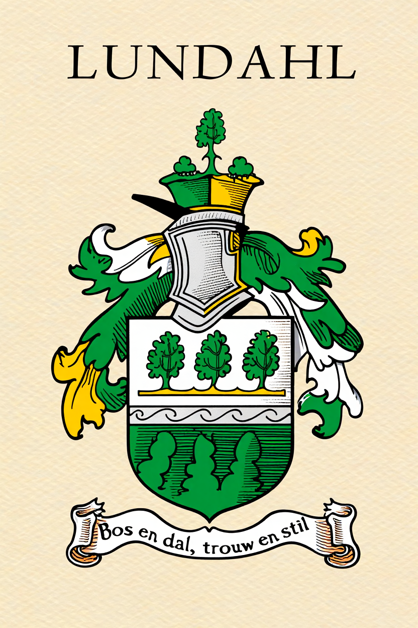 Familiewapen van de achternaam LUNDAHL