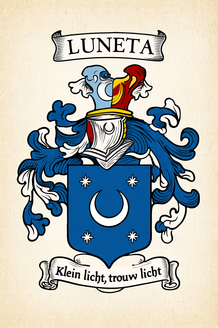 Familiewapen van de achternaam LUNETA