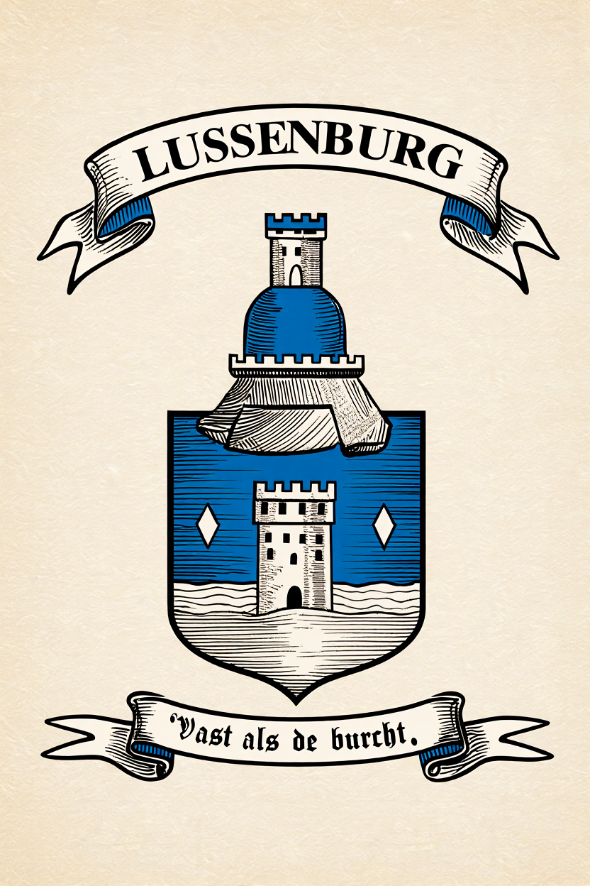 Familiewapen van de achternaam LUSSENBURG (vergrendeld)