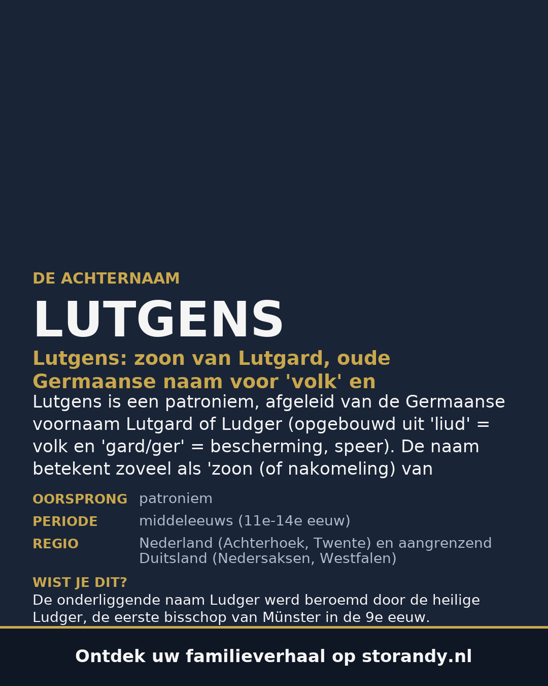 Familiewapen van de achternaam LUTGENS
