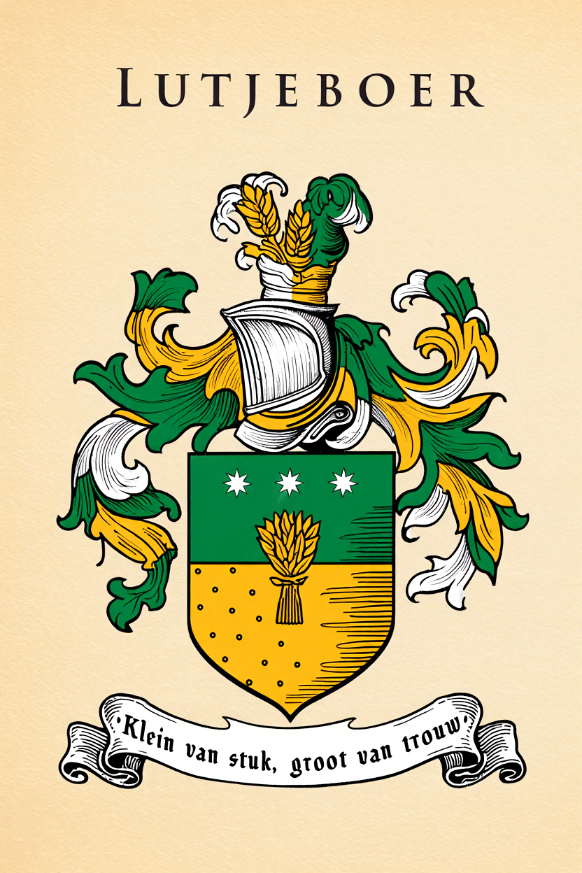 Familiewapen van de achternaam LUTJEBOER